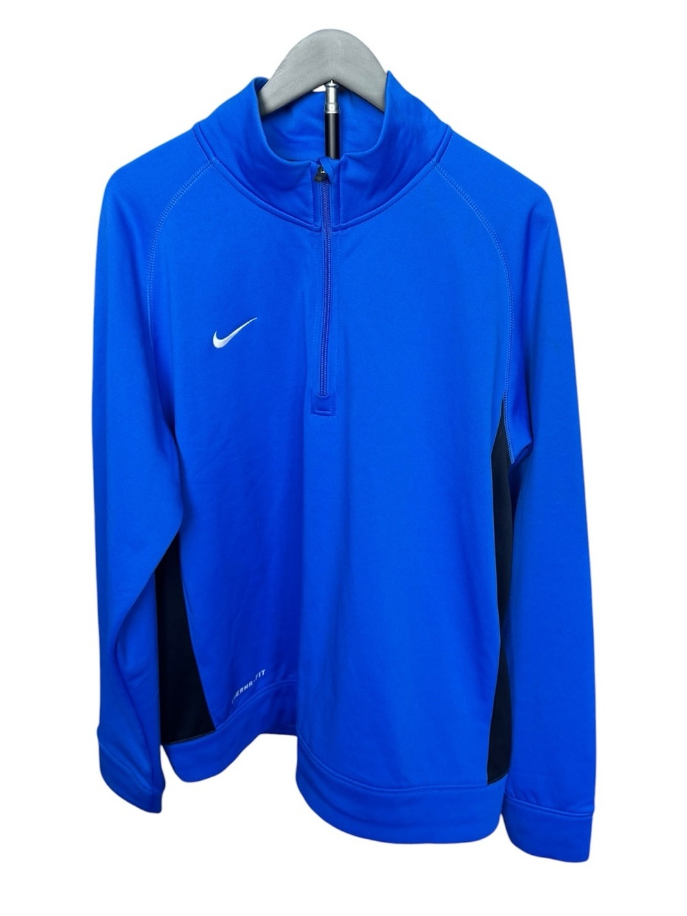 Nike Therma-FIT Quarter Zip Pullover XL Blue Athletic Training Golf Activewear